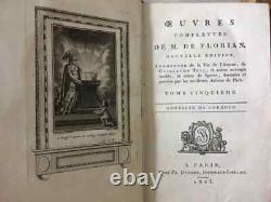 Oeuvres complètes de M. De Florian -Collection en 8 vol. (Dufart, 1803) gravures