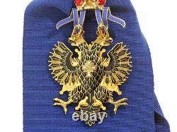Ordre impérial et royal Russe de lAigle blanc 4 Kit complet Badge et cordon