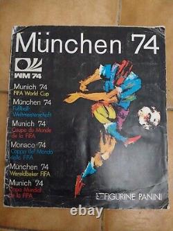 PANINI WORLD CUP MUNCHEN 74 originale complete stickers album 1974