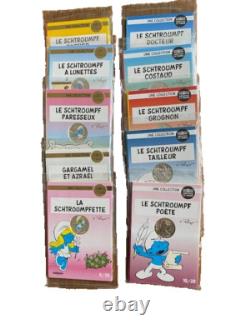 PIECE DE 10 EUROS ARGENT SCHTROUMPF NEUF collection complète