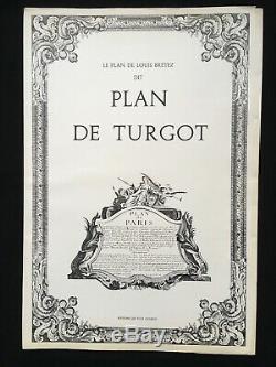 PLAN DE TURGOT PARIS Louis BRETEZ Éditions Les Yeux Ouverts 1966 COMPLET