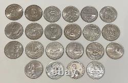 PORTUGAL lot 22 monnaies de 100 escudos SPL/UNC (collection complète) avec rares