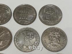 PORTUGAL lot 22 monnaies de 100 escudos SPL/UNC (collection complète) avec rares