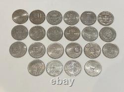 PORTUGAL lot 22 monnaies de 100 escudos SPL/UNC (collection complète) avec rares