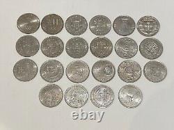 PORTUGAL lot 22 monnaies de 100 escudos SPL/UNC (collection complète) avec rares