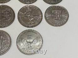 PORTUGAL lot 22 monnaies de 100 escudos SPL/UNC (collection complète) avec rares