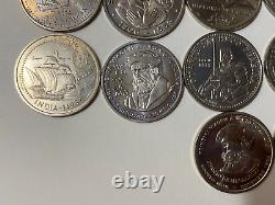 PORTUGAL lot 38 monnaies de 200 escudos UNC (collection complète) avec rares