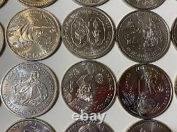 PORTUGAL lot 38 monnaies de 200 escudos UNC (collection complète) avec rares