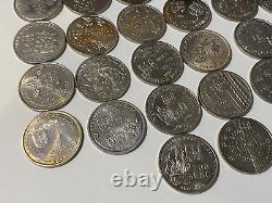 PORTUGAL lot 38 monnaies de 200 escudos UNC (collection complète) avec rares