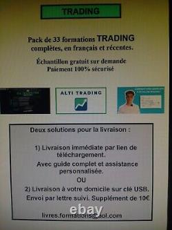 Pack de 33 formations TRADING complètes, en français et récentes