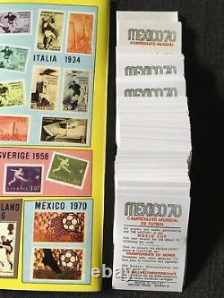 Panini Set Complet + Album Vide Stickers World Cup Mexico 70 Replica