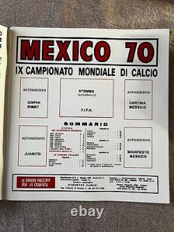 Panini Set Complet + Album Vide Stickers World Cup Mexico 70 Replica Italian