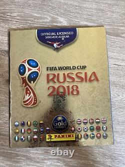 Panini WC World Cup Russia 2018 Album Empty + Set Complet Swiss Gold Edition