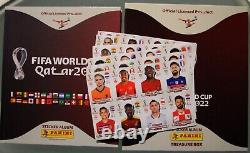 Panini Word Cup Qatar 2022 Album HARDCOVER COMPLET + Boite + Set de 79 Joueurs