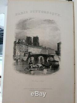 Paris pittoresque livre ancien Rouargue collection de 1837 en 2 volumes complets