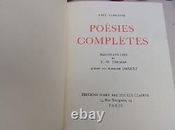 Paul Verlaine Poesies Completes Reliure D'art Au Poincon D'or Expl N° 153 Un Des