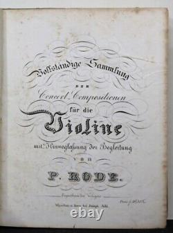 Pierre Rode, Collection Complète Des Concerts Pour Violon, Vers 1825