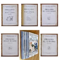 Pinchon Les Aventures De Frullino Éd. Sonzogno, 1931-39 5 Albums Complets
