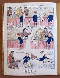 Pinchon Les Aventures De Frullino Éd. Sonzogno, 1931-39 5 Albums Complets