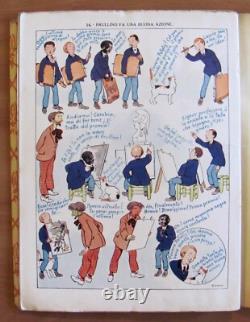 Pinchon Les Aventures De Frullino Éd. Sonzogno, 1931-39 5 Albums Complets