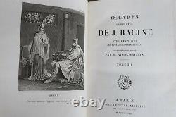RACINE Oeuvres complètes de J. Racine avec les notes 1822