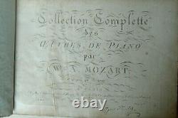 RARE COLLECTION COMPLETE DES OEUVRES DE PIANO PAR MOZART GRAVEE Ed. PLEYEL