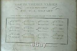 RARE COLLECTION COMPLETE DES OEUVRES DE PIANO PAR MOZART GRAVEE Ed. PLEYEL