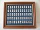 RARE cadre collection complète PIN's GENDARMERIE des origines en porcelaine