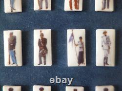 RARE cadre collection complète PIN's GENDARMERIE des origines en porcelaine
