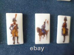 RARE cadre collection complète PIN's GENDARMERIE des origines en porcelaine