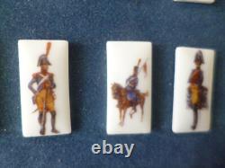 RARE cadre collection complète PIN's GENDARMERIE des origines en porcelaine