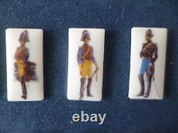 RARE cadre collection complète PIN's GENDARMERIE des origines en porcelaine