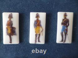 RARE cadre collection complète PIN's GENDARMERIE des origines en porcelaine