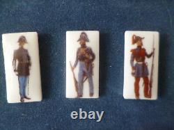 RARE cadre collection complète PIN's GENDARMERIE des origines en porcelaine