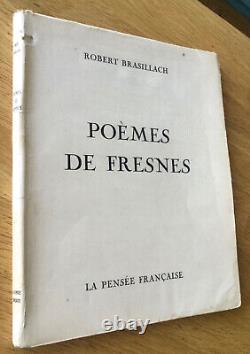 R. Brasillach Poèmes De Fresnes Eo Collective Complète Be 1946