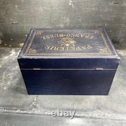 Rare Coffret de Papeterie Ancienne Papeterie Franco-Russe Complet Époque XIX