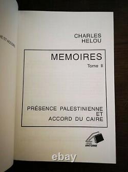 Rare Collection MEMOIRES De Charles HELOU Lib. Antoine Coffret Complet 5 Tomes