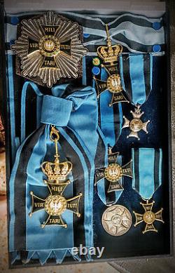 Rare Pologne Ensemble Complet De Grand Croix Commandeur Etc Virtuti Militari