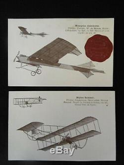 Rare Série Complète 10 CPA MEETING AVIATION BAIE de SEINE 1910 / Carte Postale