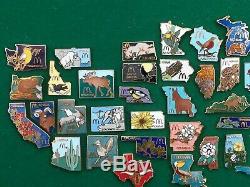 Rare lot de 53 Pin's pins Mc donald's Mcdonald Etats Américains USA complet