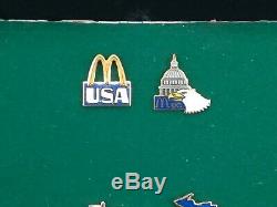 Rare lot de 53 Pin's pins Mc donald's Mcdonald Etats Américains USA complet