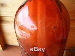 Rare siphon en verre rouge, eau de Seltz, complet, TBE/Brocante-et-compagnie