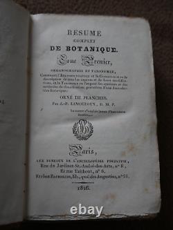 Résumé complet de botanique J. P. Lamouroux 1826 (2vol/2) planches