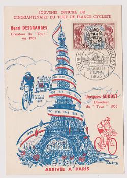 Rrare Jeu Complet 23 Cartes Cachets Etapes Du Tour De France 1953 Cyclisme Velo