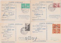 Rrare Jeu Complet 23 Cartes Cachets Etapes Du Tour De France 1953 Cyclisme Velo