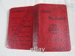 SUPERBE GUIDE MICHELIN ROUGE 1906 complet de ses pages 2 signets sans carte+++++