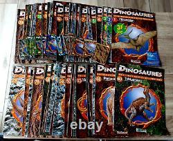 SUPERBE collection complète des 78 n° DINOSAURES ATLAS 1993 à 1998 + 60 cartes