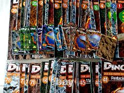 SUPERBE collection complète des 78 n° DINOSAURES ATLAS 1993 à 1998 + 60 cartes