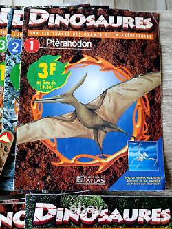 SUPERBE collection complète des 78 n° DINOSAURES ATLAS 1993 à 1998 + 60 cartes