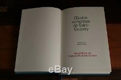 Saint-Exupéry Oeuvres Complètes 7 vols Vergé n°904 Club de l'Honnête Homme 1977